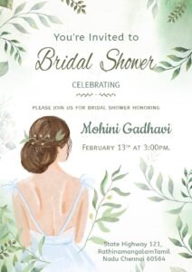 Wedding Shower Invitation: The Stage for Love & Celebration