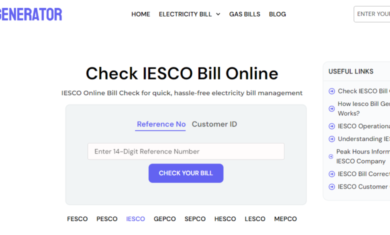 IESCO Online Bill Check for Modern Living
