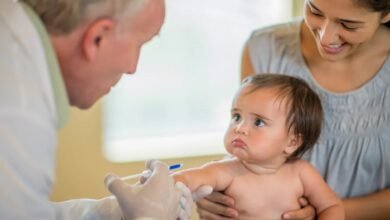 Baby Immunization by a old doctor