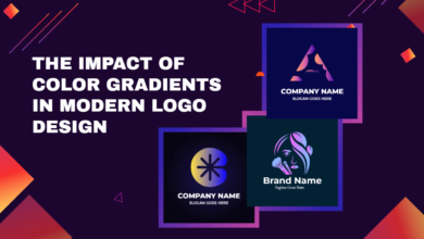Impact of Color Gradients in Modern Logo Design