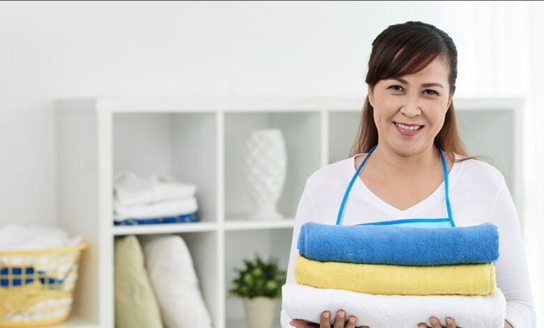 a maid doing What to Look in Professional Myanmar Housekeeping Service