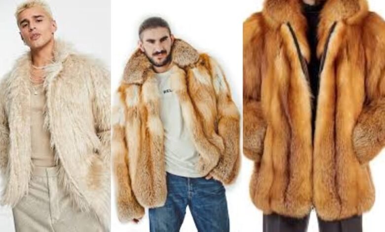 man's fur coat