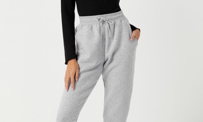 grey joggers womens