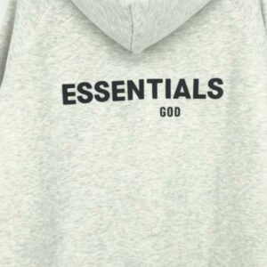 Essentials-Fleeces-Thick-Light-Gray-Hoodie