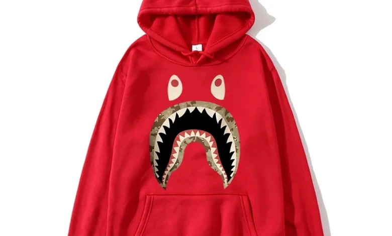 Bape-Basketball-Felpe-Red-Hoodie