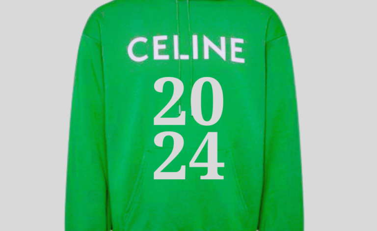 CELINE HOODIE GREEN