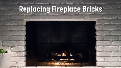 Replacing Fireplace Bricks