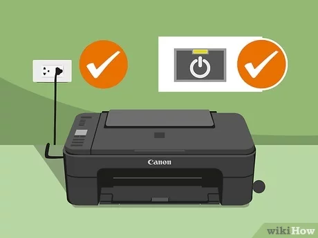 canon printer showing offline
