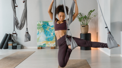 aerial yoga stand