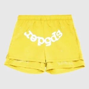 spider-logo-shorts-yellow-sp5der