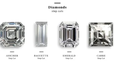 step cut diamonds