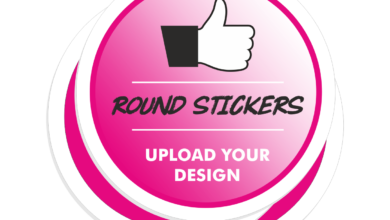 custom round stickers