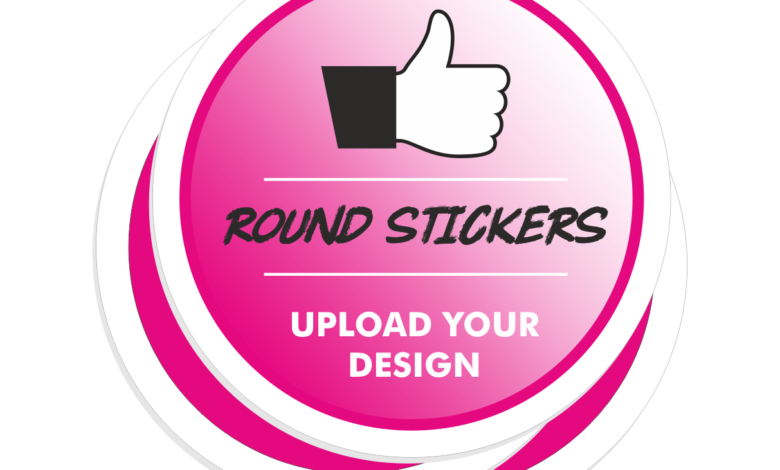 custom round stickers