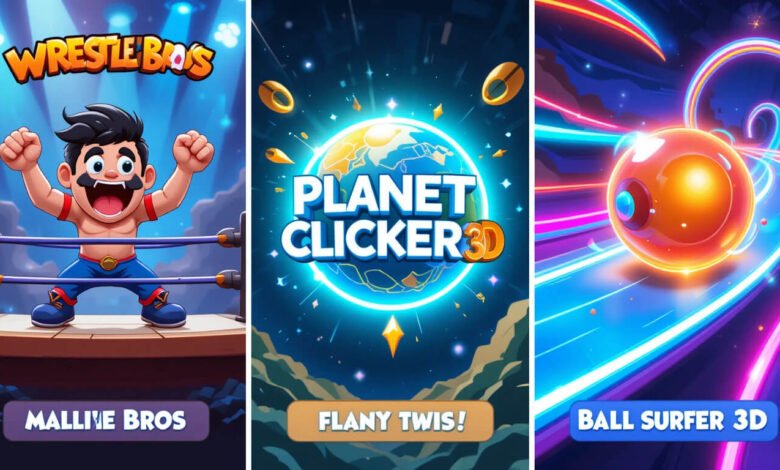 Top 3 Browser Games You Can’t Miss in 2025: Wrestle Bros, Planet Clicker 2 & Ball Surfer 3D