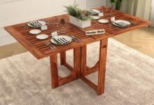 Folding dining table