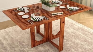 Folding dining table