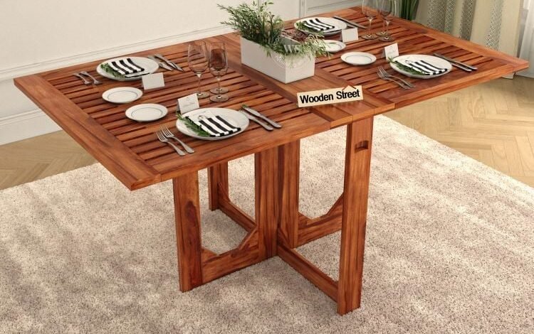 Folding dining table